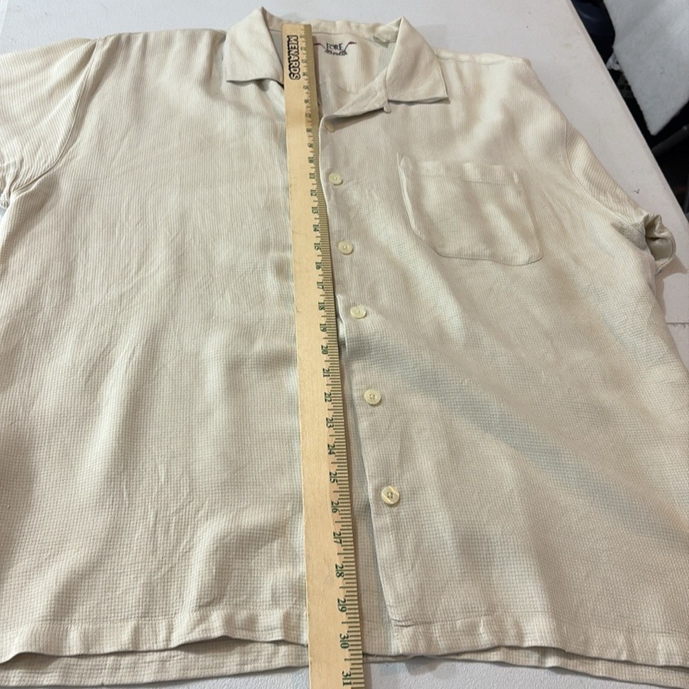 Fore Golfwear Short Sleeve Button Up Silk Shirt Mens Size XL Mikes Hard Lemonade - Picture 8 of 10
